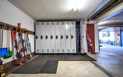 Skiroom with boot dryer