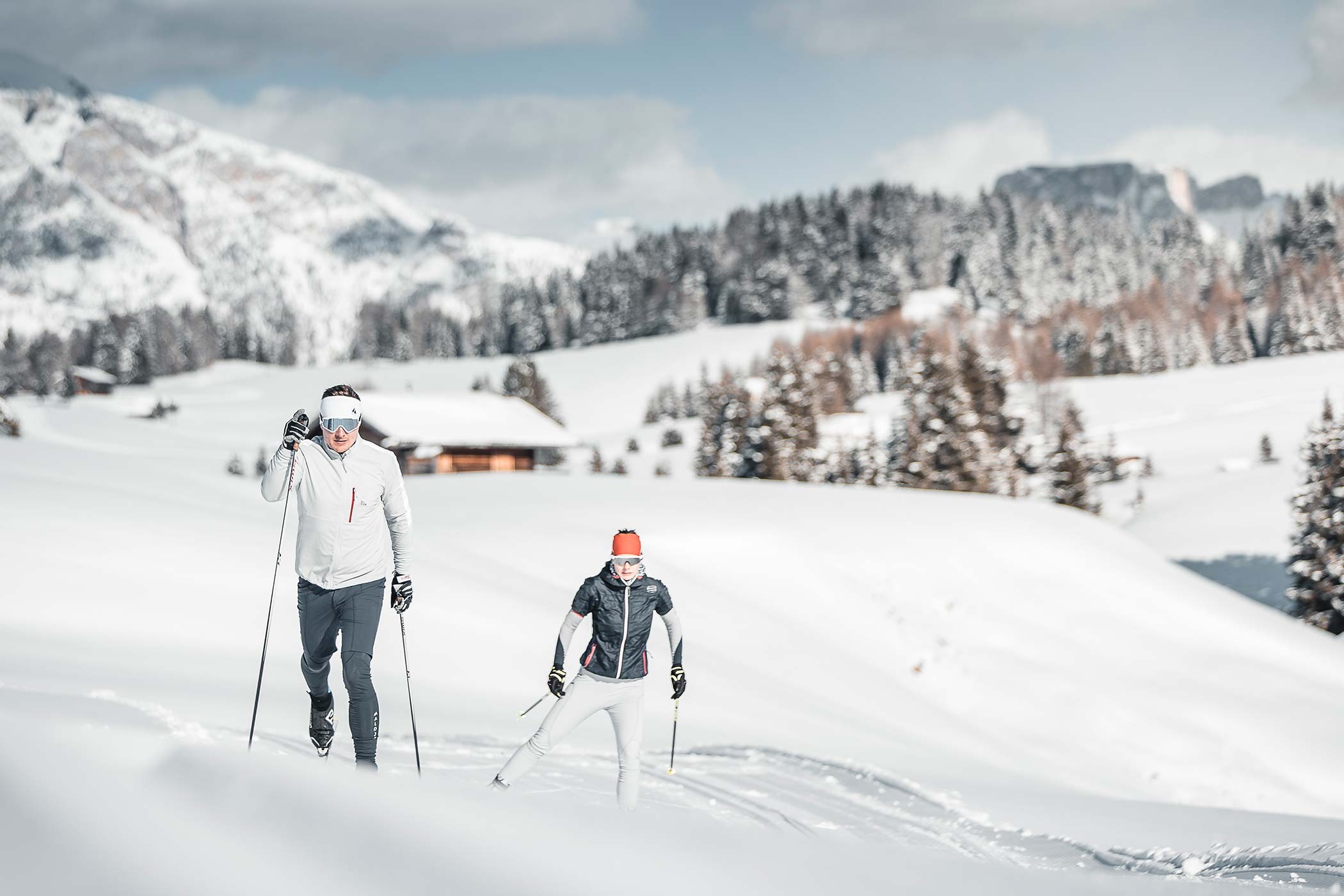 Cross Country Skiing Seiser Alm